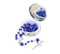 EZVFIRPDFZ Rosary Necklace Catholic for Women,Confirmation Gifts,Beads,Elegant Metal Gift Box,Ideal confirmation gifts for Women&Man