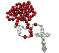 EZVFIRPDFZ Rose Scented,Carved Wood Rose Petal Rosary