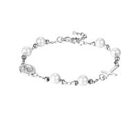 EZVFIRPDFZ Saint Benedict Rosary Cross Bracelet,Adjustable Stainless Steel Religious Catholic Link Chain Wristband for Men Womens