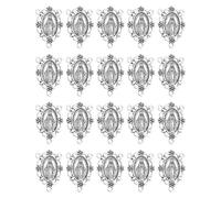 EZVFIRPDFZ Saint Benedict,Saint Michael,Our Lady Miraculous Medal for DIY Jewelry Making,Virgin Mary Christ Jesus Rosary Center Connection Part Rosary Making Supplies(20pcs-st.Michael-Silver Color)