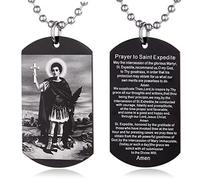 EZVFIRPDFZ Scripture Baptism Holy Bible Verse Dog Tag Necklace,Engraved Catholic Christian Communion Confirmation Rite Gift