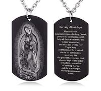 EZVFIRPDFZ Scripture Baptism Holy Bible Verse Dog Tag Necklace,Engraved Catholic Christian Communion Confirmation Rite Gift