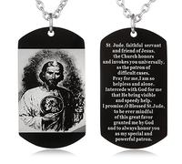 EZVFIRPDFZ Scripture Baptism Holy Bible Verse Dog Tag Necklace,Engraved Catholic Christian Communion Confirmation Rite Gift