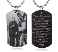 EZVFIRPDFZ Scripture Baptism Holy Bible Verse Dog Tag Necklace,Engraved Catholic Christian Communion Confirmation Rite Gift