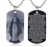 EZVFIRPDFZ Scripture Baptism Holy Bible Verse Dog Tag Necklace,Engraved Catholic Christian Communion Confirmation Rite Gift