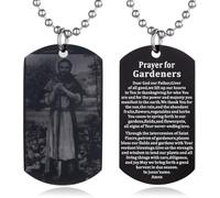 EZVFIRPDFZ Scripture Baptism Holy Bible Verse Dog Tag Necklace,Engraved Catholic Christian Communion Confirmation Rite Gift