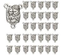 EZVFIRPDFZ St Benedict,Our Lady of Guadalupe Miraculous Medal for DIY Jewelry Making,Virgin Mary Christ Jesus Rosary Center Connection Part