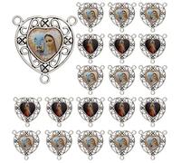 EZVFIRPDFZ St Benedict,Our Lady of Guadalupe Miraculous Medal for DIY Jewelry Making,Virgin Mary Christ Jesus Rosary Center Connection Part