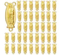 EZVFIRPDFZ St Benedict,Our Lady of Guadalupe Miraculous Medal for DIY Jewelry Making,Virgin Mary Christ Jesus Rosary Center Connection Part