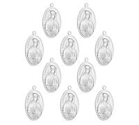 EZVFIRPDFZ St.Christopher/St.Joseph/St.Michael Archangel/St.Benedict/Our Lady Grace Miraculous Medal Pendant for Rosary Necklace DIY Making Supplies Parts