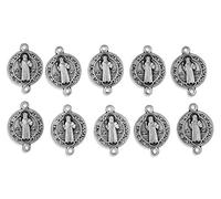 EZVFIRPDFZ Traditional Saint Benedict Medal Our Father Beads-Pack of 10