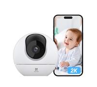 EZVIZ 2K Indoor Security Camera Wireless, 360° Pet & Baby Monitor, C6c