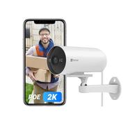 EZVIZ 2K Outdoor Home Security Camera, Smart PoE CCTV System Wi-Fi Security Surveillance, 20M Colour Night Vision, AI Human/Vehicle Detection, IP67, Siren, Waterproof, Alexa & Google Control (H5 POE)