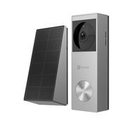 EZVIZ 2K Solar Doorbell Camera Removal-Free Charging No Monthly Fee, 32GB Local Storage, 162° Wide View, Wireless & Wired, Colour Night Vision, AI Detection, Front Door Camera (HP3 Pro)
