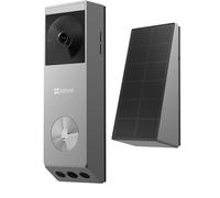 EZVIZ 2K Video Doorbell Camera Wireless, 2.4GHz Wi-Fi, No Subscription, AI Human Package Detection, Colour Night Vision, 5200mAh Battery Capacity with Solar Panel, IP65 Waterproof (EP3X Pro)
