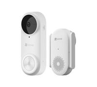 EZVIZ 2K Wireless Video Doorbell, Human/PIR Motion Detection, 176° Ultra-Wide View, H.265 Compression, 5200mAh Battery, IP65 Weatherproof, No Monthly Fee, Local/Cloud Storage for Front Door Security