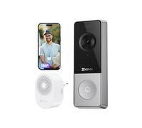 EZVIZ 3K 5MP Battery Video Doorbell Wireless with Chime, 2.4Ghz WIFI 6, CP8