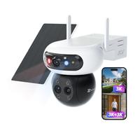 EZVIZ 3K Security Camera Outdoor Wireless,360° Triple-Lens PTZ, CB90F