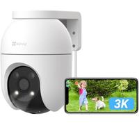 EZVIZ 3K Wifi Security Camera Outdoor Wired, No Monthly Fee, 512GB SD Supports, 360° PT, Colour Night Vision, Human/Vehicle Detection, Auto-Track, Home Wifi CCTV System, Alexa/Google (C8c 5MP)