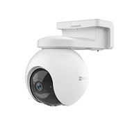 EZVIZ 4G LTE Security Camera Outdoor + 64GB SD Card, No Wifi, GPS Location, 2K, Auto Tracking, 10400mAh Rechargeable Battery, Color Night Vision, PTZ 360, Motion Detection, Two Way Audio, SD/Cloud-EB8