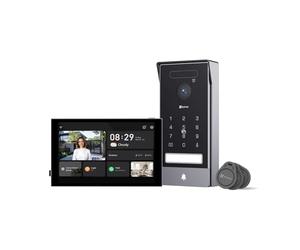 EZVIZ 4K Connected Video Intercom Doorphone, 8 Inch Touch Monitor, Palm/Face Recognition, Remote Unlock, 2 Wires, Human Detection, RFID Option, Waterproof, Dual-Band WiFi, HP7 Pro