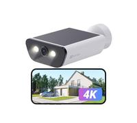 EZVIZ 4K Solar Battery Security Camera with Built-in Solar Panel, CB5 8MP