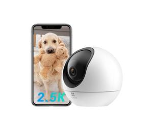 EZVIZ 4MP 2.5K Pet Camera Wireless Dual Band with APP, Bark Meow Detection, Starlight Colour Night Vision, Human Pet Detection, 4X Auto Zoom Tracking, Two Way Calling, Siren, Google Alexa Control (C6)