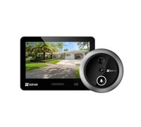 EZVIZ 4K AI Smart Peephole Camera Wireless Door Viewer, Facial Recognition Human Detection, 155° Wide View WDR, Two-Way Talk Weatherproof, 512G Storage No Monthly Fee, Easy Install 14-50mm Doors (EP4)