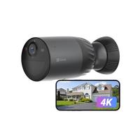 EZVIZ BC1c Outdoor Battery Surveillance Camera, 4K WLAN Camera with AOV Mode, AI Person/Vehicle Detection, Active Defence and Colour Night Vision