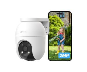 EZVIZ C8c 2MP 360° Outdoor WiFi Surveillance Camera with Auto-Zoom Tracking, Human Shape Detection, Colour Night Vision, Two-Way Audio, IP65 Waterproof, Active Defense