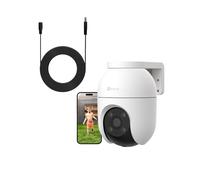EZVIZ C8c 5MP 3K Outdoor WIFI PT Security Camera and 10M DC12V CCTV Power Supply Extension Cable bundled product