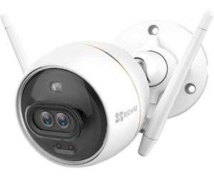 EZVIZ Dual Lens Camera, Colour Night Vision without Light, AI-Powered Human / Vehicle Detection, Security Camera Outdoor 1080P, Strobe & Siren Alarm, SD Card / Cloud Storage, IP67 Waterproof (C3X)