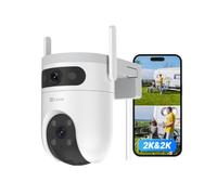 EZVIZ Dual-Lens Outdoor Security Camera, 2K PTZ, AI Tracking, H9c Dual 2K | AI Human Vehicle Detection, 360° PTZ Patrol, Color Night Vision, Wi-Fi 6, Auto Tracking, Two-Way Talk, IP65 Weatherproof