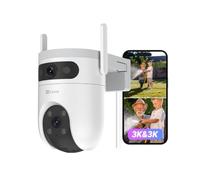 EZVIZ Dual-Lens Outdoor Security Camera, 3K PTZ, AI Tracking, H9c Dual 3K