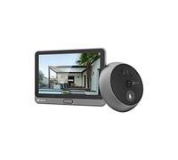 EZVIZ Peephole Camera (Door View Cam) with Touch Screen Monitor, 14-50mm Peephole, 35-105mm Door Thickness, Wireless Video Doorbell Security Camera WiFi, 1080P, 90-Day Battery, Human Detection (CP4)