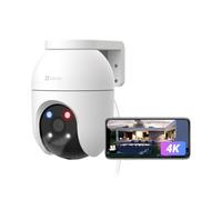 EZVIZ PTZ Security Camera Outdoor Wired, 360° Auto Tracking, C8c 4K 4MM | AI Human Vehicle Detection,Color Night Vision, Auto Zoom Tracking, Dual-Band 5 GHz Wi-Fi 6, Two-way talk, Ip 65 weatherproof