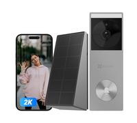 EZVIZ Smart WiFi Battery Doorbell Camera Wireless, 2K 3MP, Solar, CP3 Pro | Human Detection, 2K Resolution, Color Night Vision, 8GB Storage, No Subscription, Two-Way Talk, IP65, 5200mAh Battery, Solar