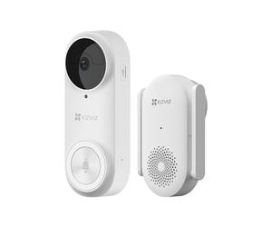 EZVIZ Smart WiFi Battery Video Doorbell Camera Wireless, 2K 3MP, DB2 Kit