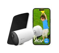 EZVIZ Solar Camera Outdoor, 2K Human Detection, Battery Wireless, CB3 4G