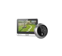 EZVIZ Video Door Viewer, Wi-Fi, Battery, 2MP, Video Peephole Camera, DP2C | 55° Ultra-Wide View, 2-Way Talk, PIR Motion Detection, 4.3" Screen, No Monthly Fee, 90-Day Battery, 1080p FHD, Local Storage