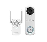 EZVIZ Wired Video Doorbell Camera Kit with Chime, 2.4GHz/5GHz Dual Band WiFi, AI Human Detection, 5M Night Vision, Waterproof, 1080P, 2-Way Audio, SD Card/Cloud Storage (DB1C Kit)