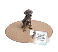 EZwhelp Reusable Dog Pee Pad, Washable Waterproof Mat for Dog Potty Training or Whelping Pad, Round, 36 Inch