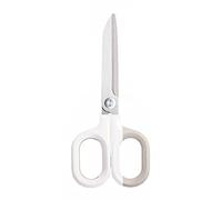 EZWORK Multipurpose Scissors, Comfort-Grip Handles Sharp Scissors for Office Home School Craft Sewing Fabric Supplies (6", White)
