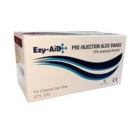 Ezy-Aid 70% Isopropyl Alcohol Pre-Injection Swabs (100pk)