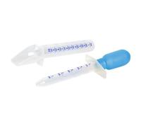 Ezy Dose Kids Oral Liquid Medicine Dropper and Spoon Kit, for Baby & Toddler, 5mL/1 TSP Capacity, Calibrated, Assorted Colors, 2 Piece Set, Made in The USA