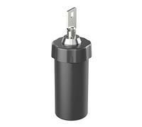 EZY DOSE Pill Box and Medicine, Vitamin Container, Safe for Money & Travel Items, Durable Canister, 2 Keys with Lock, Small, Black