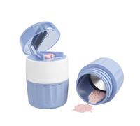 EZY DOSE Pill Crusher and Cutter 3-in-1, Crushes Cuts, and Stores Pills, Vitamins, Tablets, Built-in Storage Compartment, Features Stainless-Steel Blade, Portable and Travel-Friendly, Blue, BPA Free