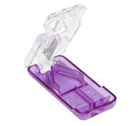EZY DOSE Pill Cutter and Splitter with Dispenser, Cuts Pills, Vitamins, Tablets, Stainless Steel Blade, Travel Sized, Purple