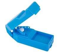 Ezy Dose Pill Cutter and Splitter with Storage, Cuts Pills, Vitamins, Tablets, Stainless Steel Blade, Travel Sized, Assorted Colors (67767)