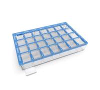 EZY DOSE Weekly (7-Day) Pill Case, Medicine Planner, Vitamin Organiser Box, Small Compartments with Easy Fill Tray, 4 Times a Day, Clear Lids, Colour May Vary, BPA Free